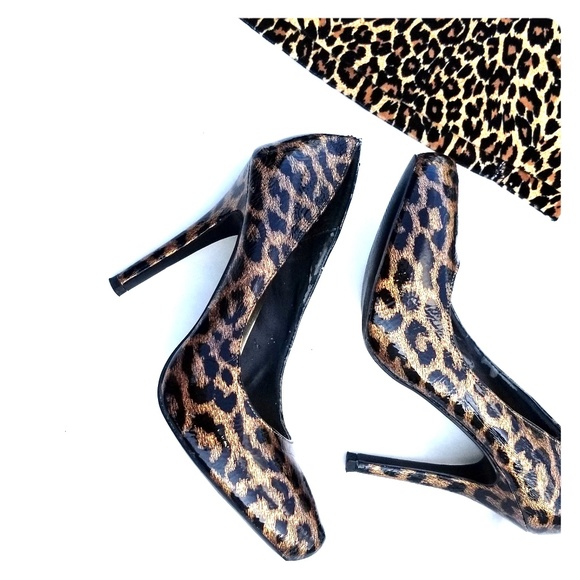 Steve Madden Shoes - Patent Leather Leopard Print Shoes